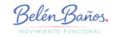 Logotipo horizontal de Belén Baños movimiento funcional